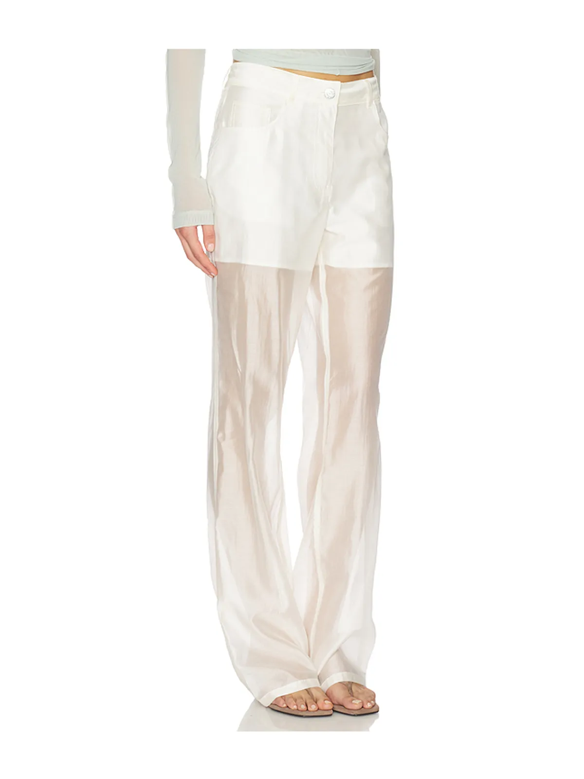 Helmut Lang SHEER BOOTCUT パンツ - 画像2