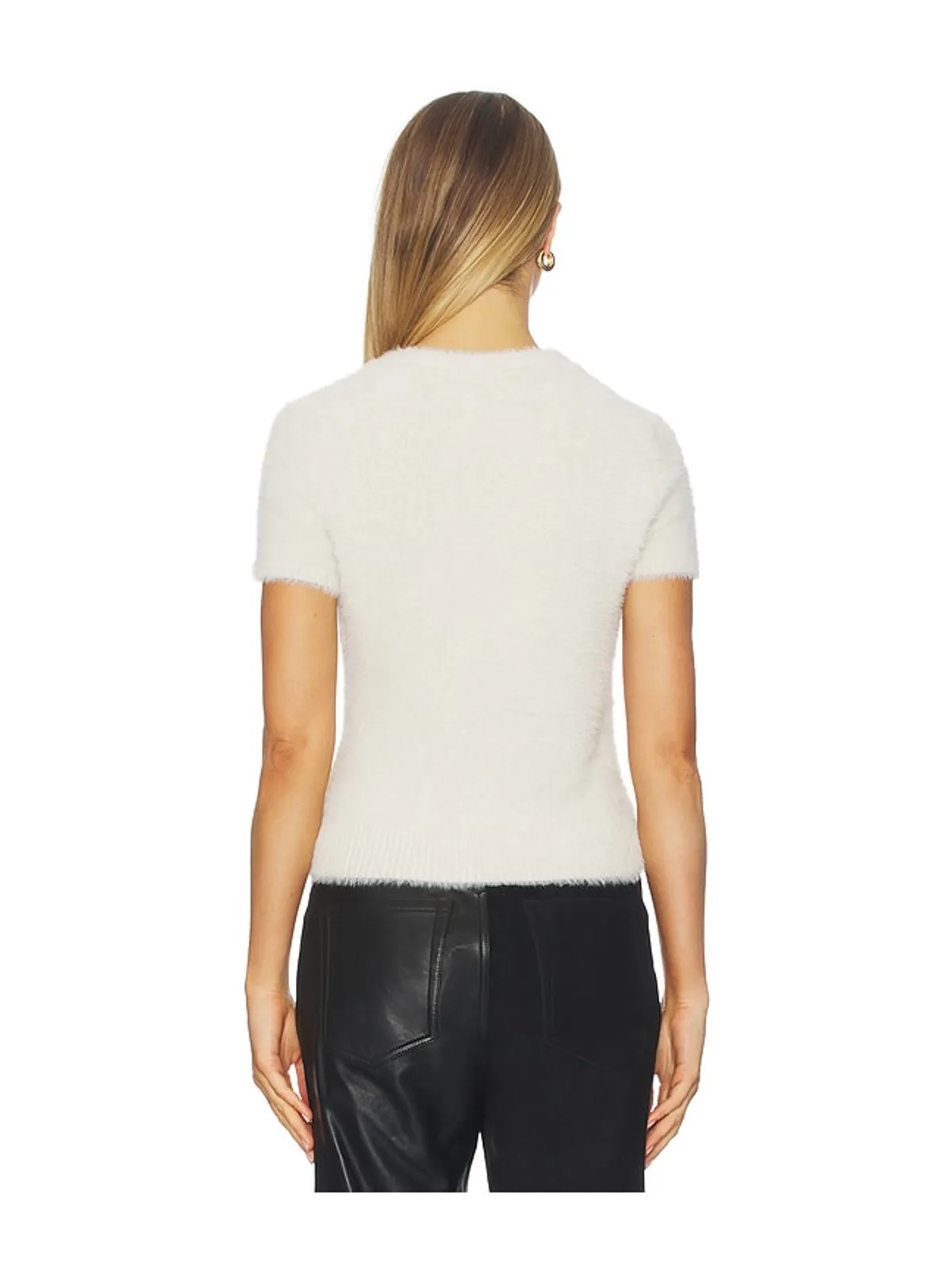 Helmut Lang Crop Eyelash Tee - 画像3