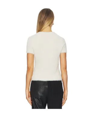 Helmut Lang Crop Eyelash Tee - サムネイル3