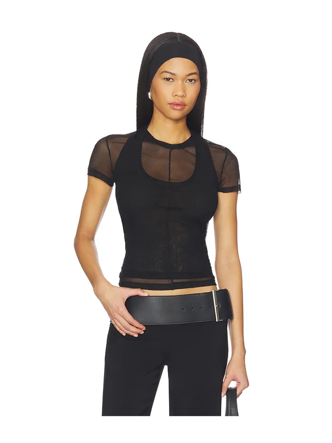 Helmut Lang Helmut Lang MESH LAYERED トップの商品画像