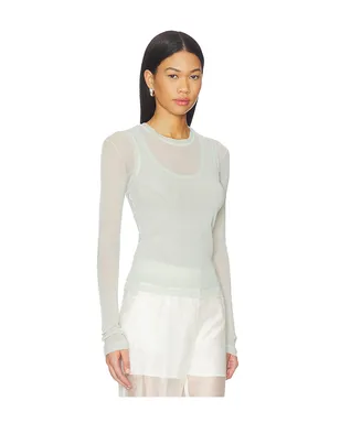 Helmut Lang MESH LAYERED LONG SLEEVE トップ - サムネイル2