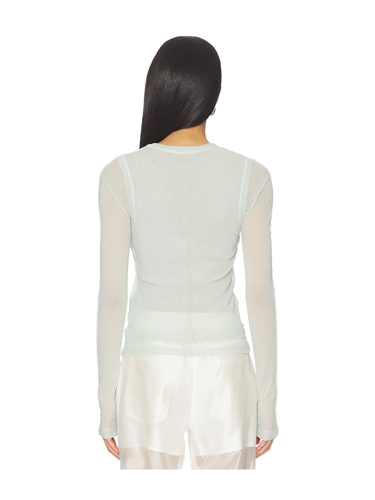 Helmut Lang MESH LAYERED LONG SLEEVE トップ - 画像3