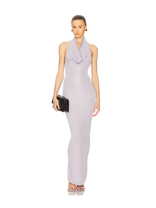 Helsa Helsa AALIYAH ドレス - Metallic Silver,Lavender.の商品画像
