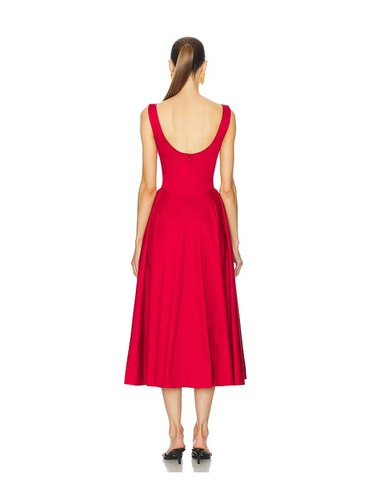Helsa STRETCH COTTON SATEEN ドレス - 画像3