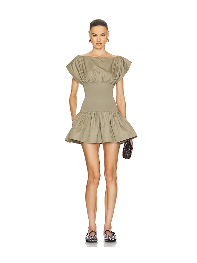 Helsa Helsa RIB MIX SHIRTING ドレスの商品画像