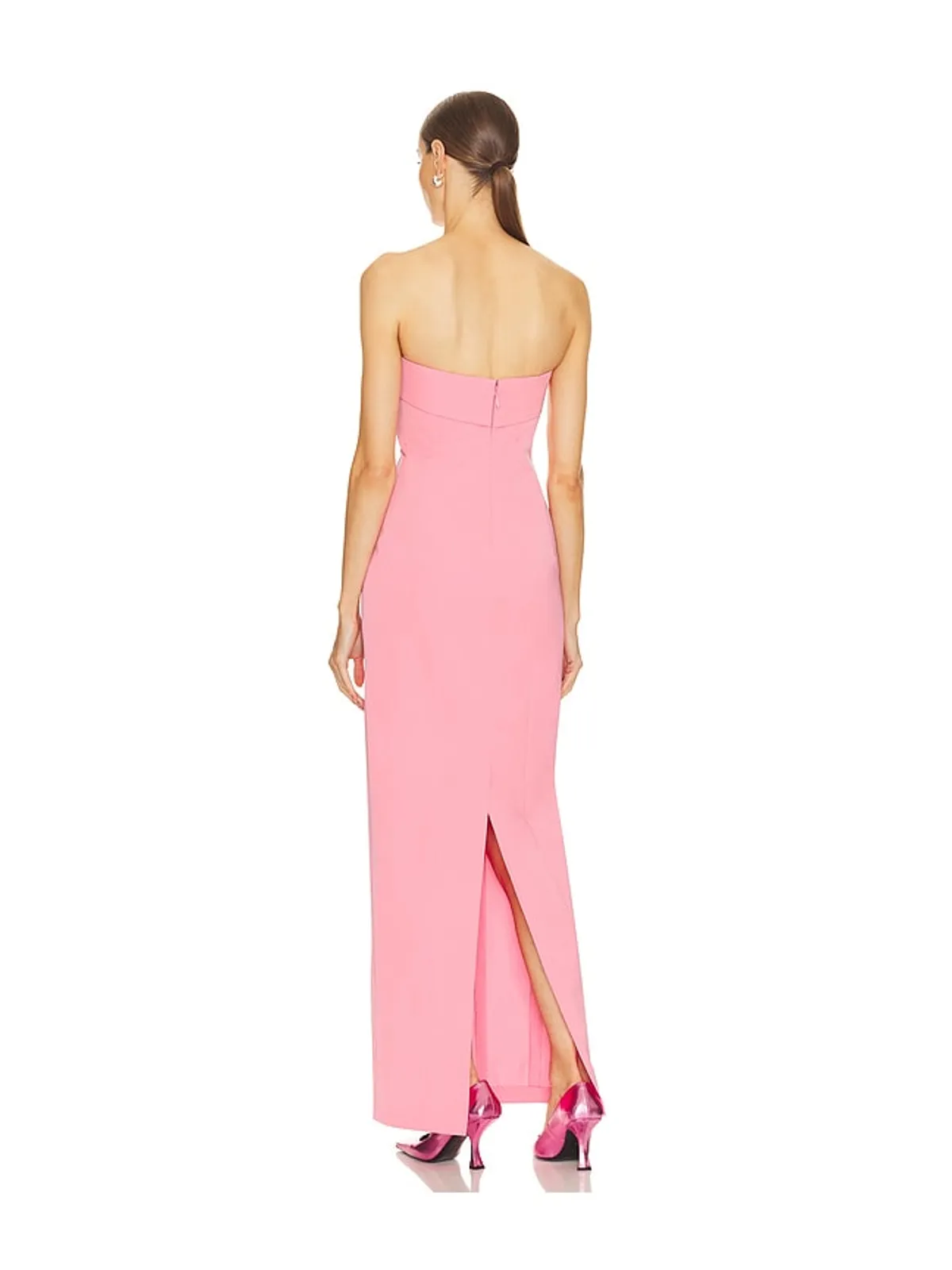 Helsa TECH GABARDINE LONG STRAPLESS ドレス - 画像3