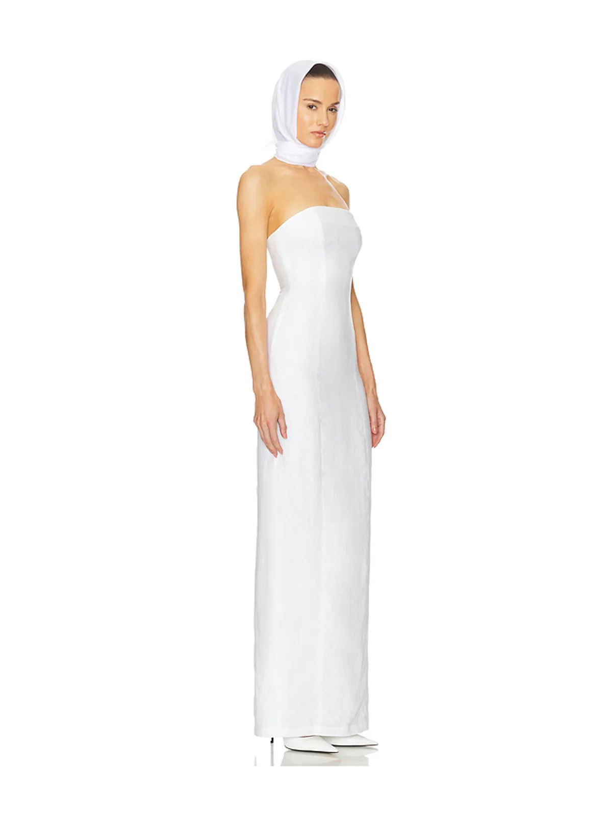 Helsa LINEN STRAPLESS ドレス - 画像2