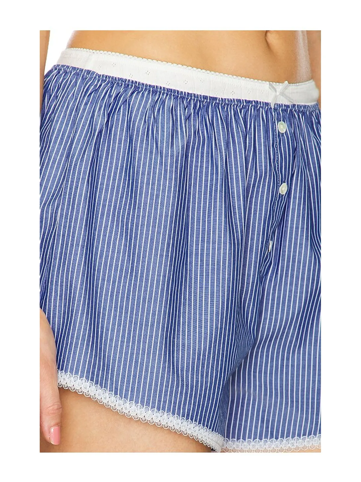 Helsa PINSTRIPE POPLIN ハウスショートパンツ - 画像6
