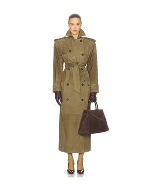 Helsa SUEDE TRENCH COAT コート - サムネイル1