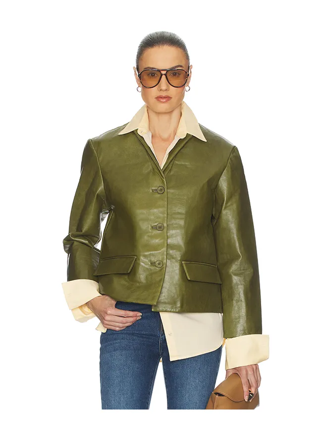 Helsa Helsa PUFFY LEATHER JACKET ジャケットの商品画像