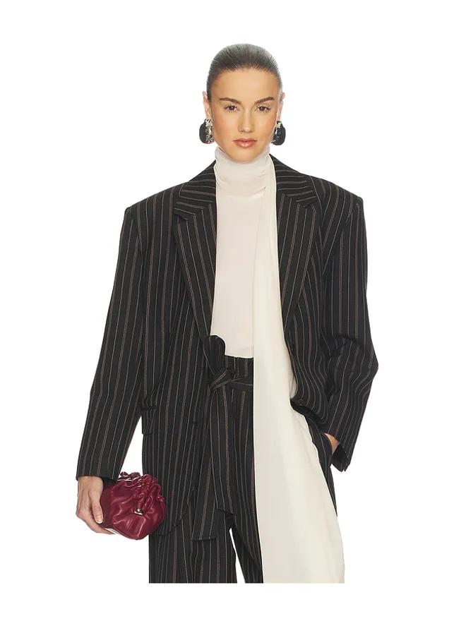Helsa Helsa STRIPE TWILL BOYFRIEND ブレザーの商品画像