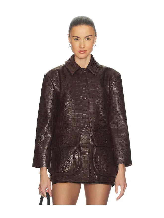 Helsa Helsa CROC LEATHER ジャケットの商品画像