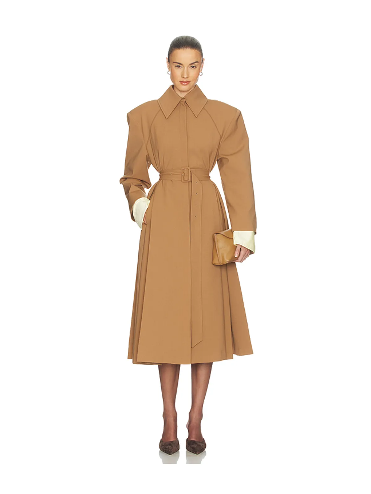 Helsa WOOL BLEND MIDI トレンチ - 画像1