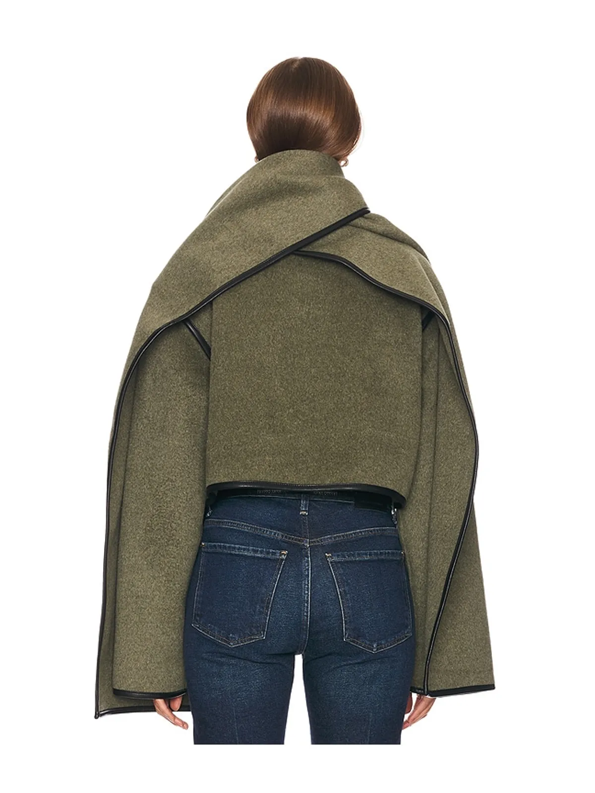 Helsa BOXY 取り外し可能なスカーフ付きジャケット - 画像4
