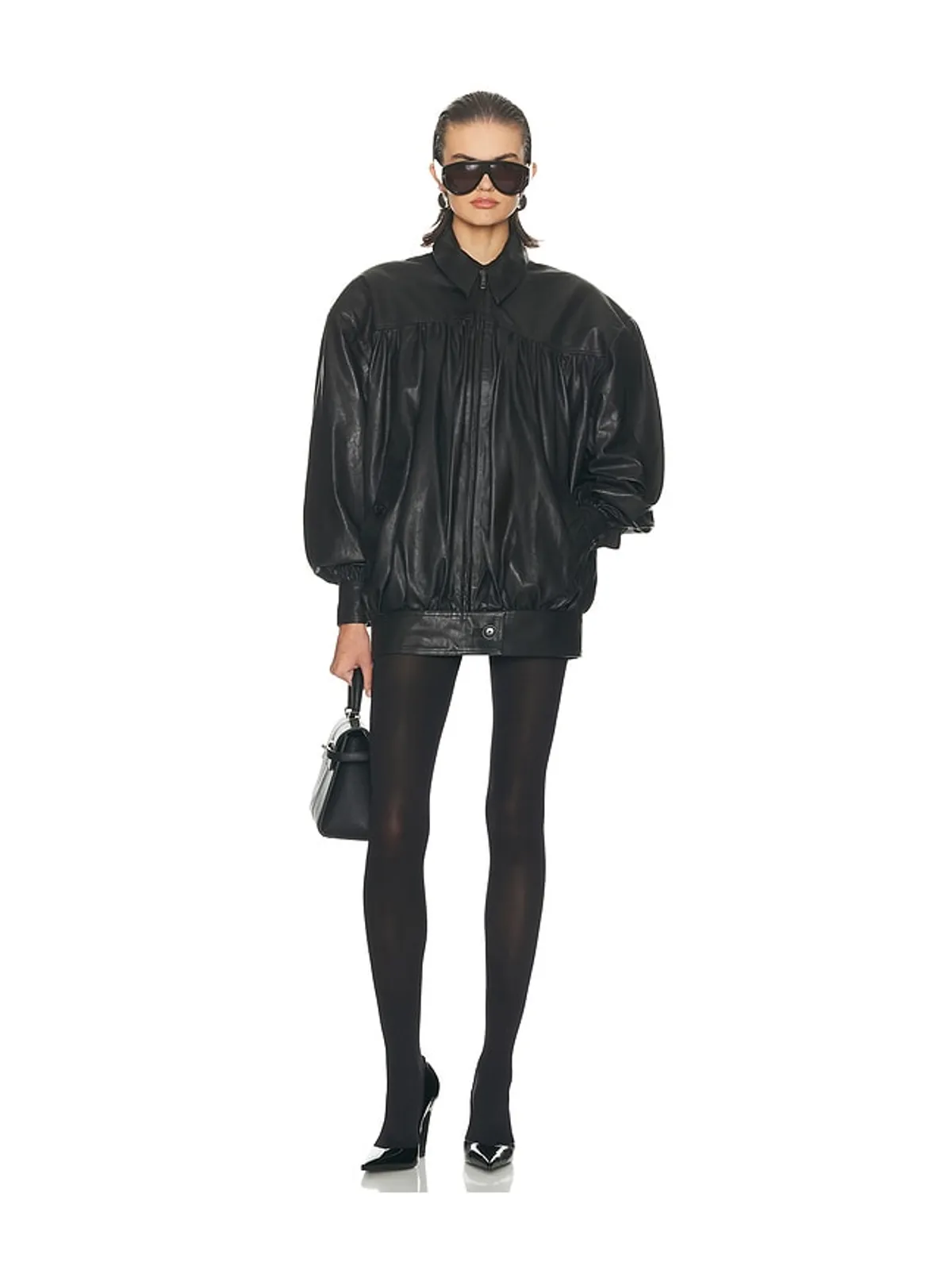 Helsa THE SHIRRED OVERSIZED ジャケット - 画像5