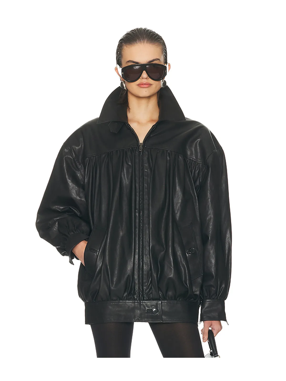 Helsa THE SHIRRED OVERSIZED ジャケット - 画像2
