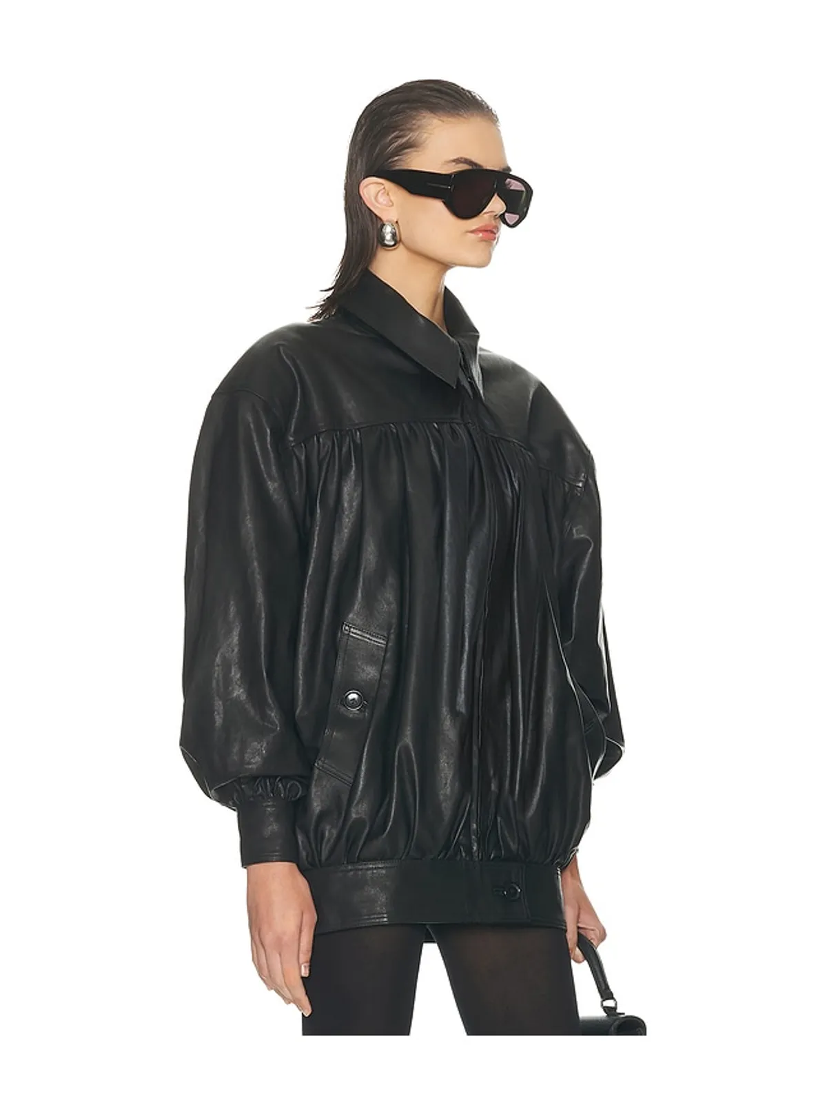 Helsa THE SHIRRED OVERSIZED ジャケット - 画像3