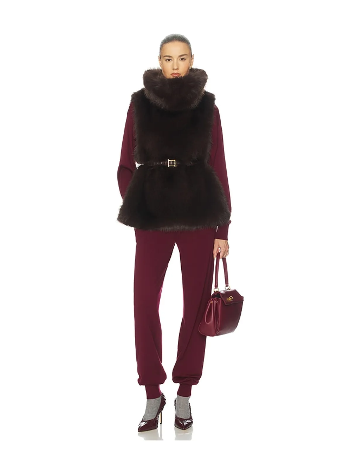 Helsa FAUX FOX GILET ジレ - 画像4
