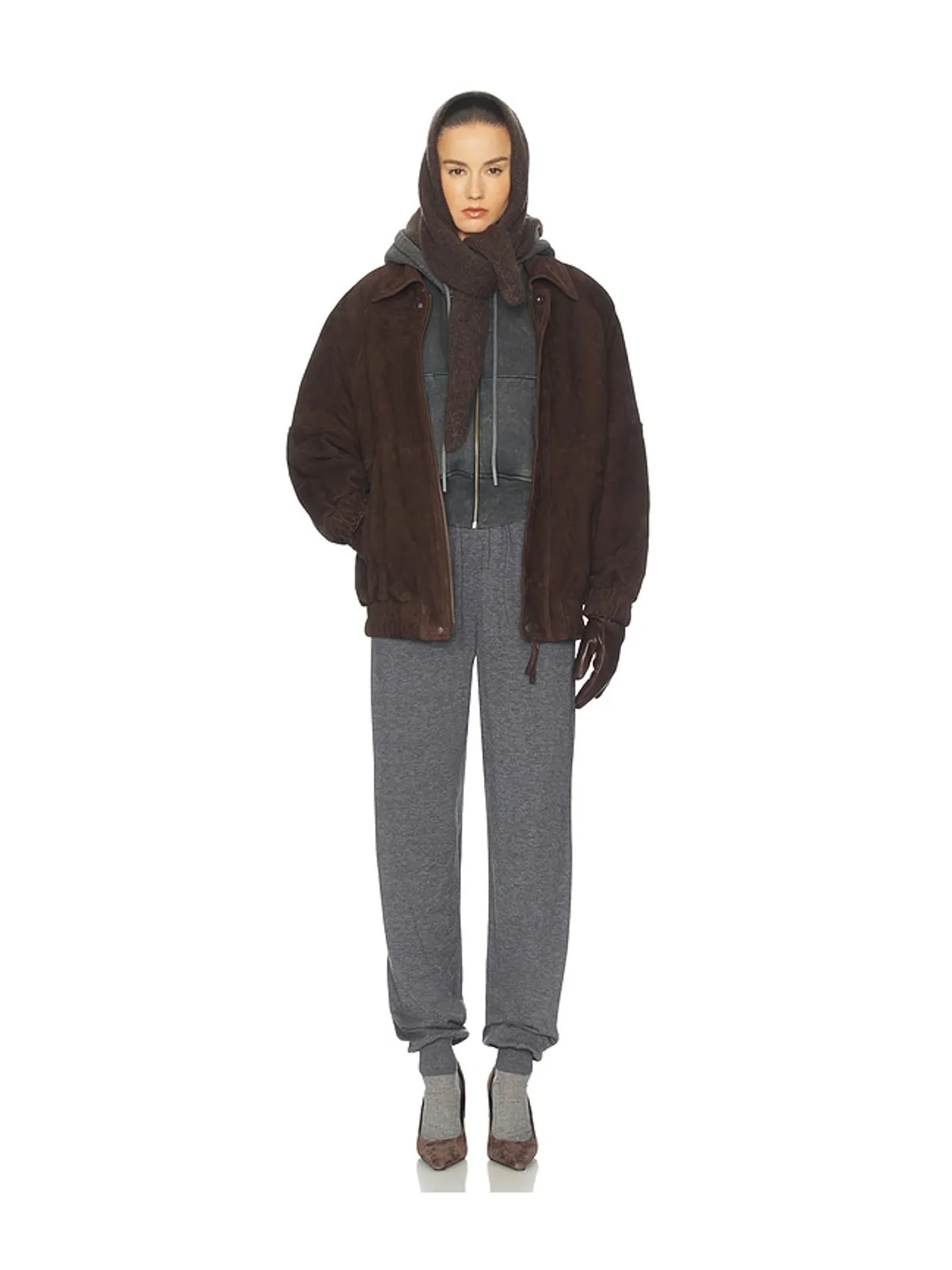 Helsa THE OVERSIZED SUEDE ボンバー - 画像5