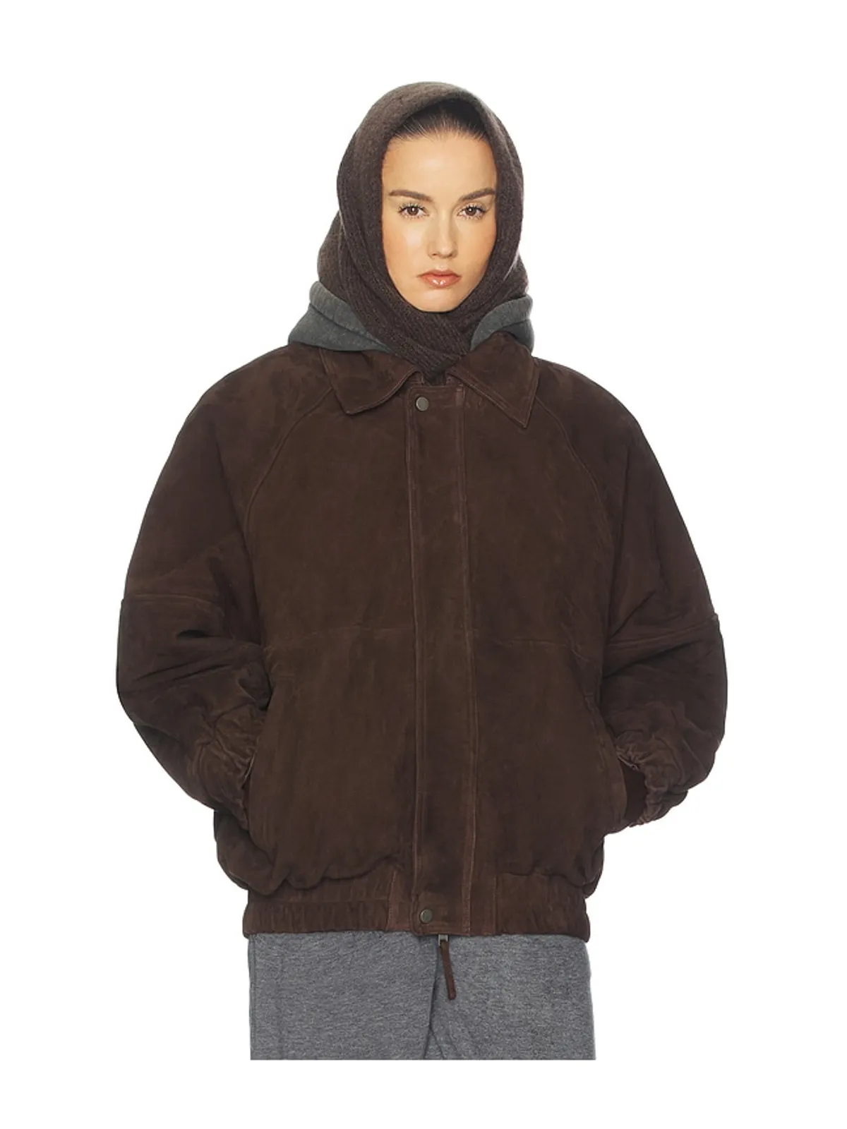Helsa THE OVERSIZED SUEDE ボンバー - 画像3