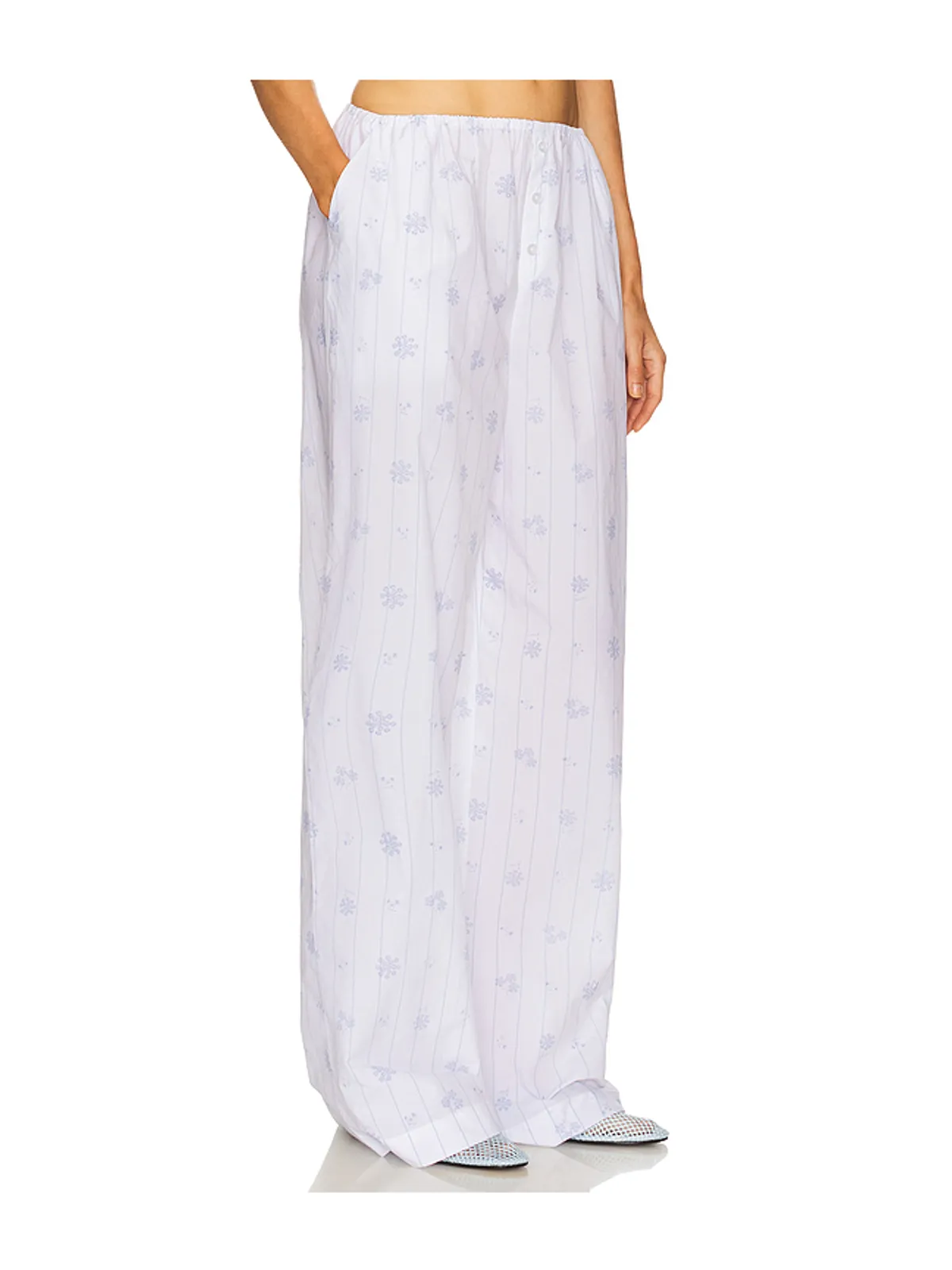 Helsa HOUSE PANTS IN FLEUR PRINT STRIPE パンツ - 画像2