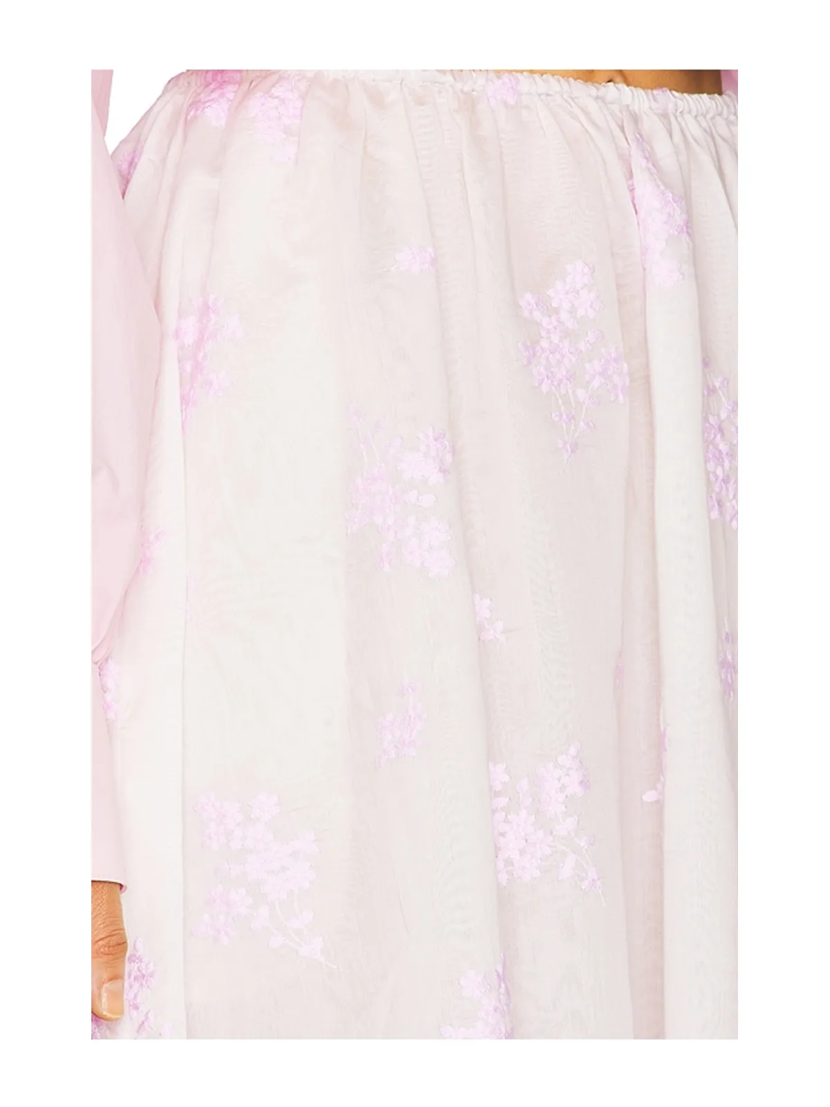 Helsa MIDDAY SKIRT IN CHERRY BLOSSOM EMBROIDERY スカート - 画像6