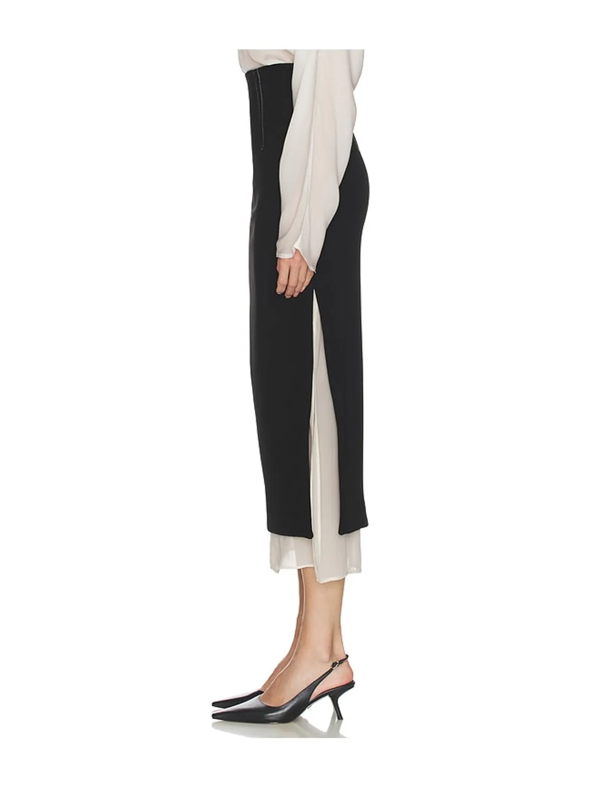 Helsa LAYERED スカート - Black,White. - 画像3