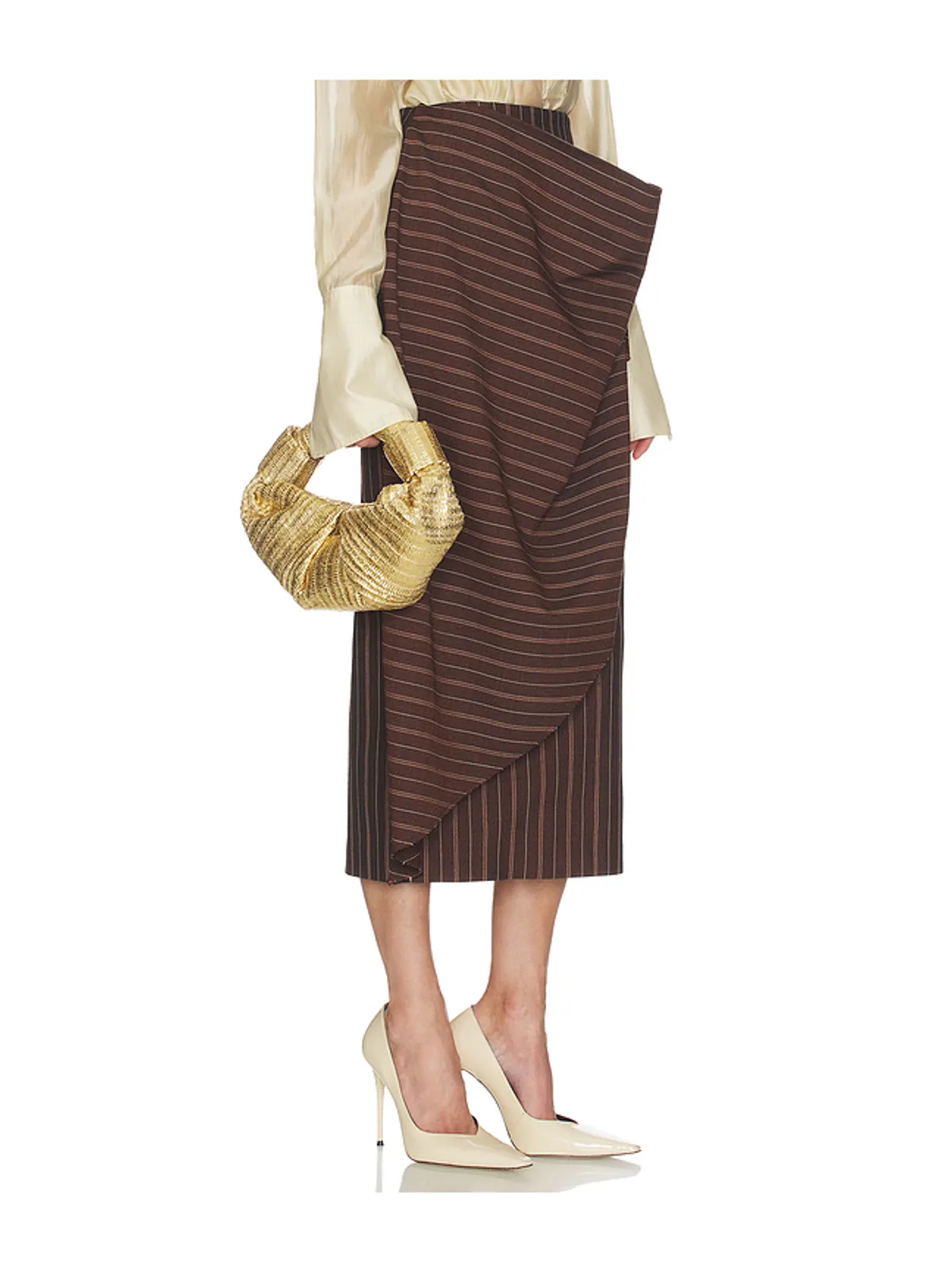 Helsa STRIPE TWILL BLANKET スカート - 画像2
