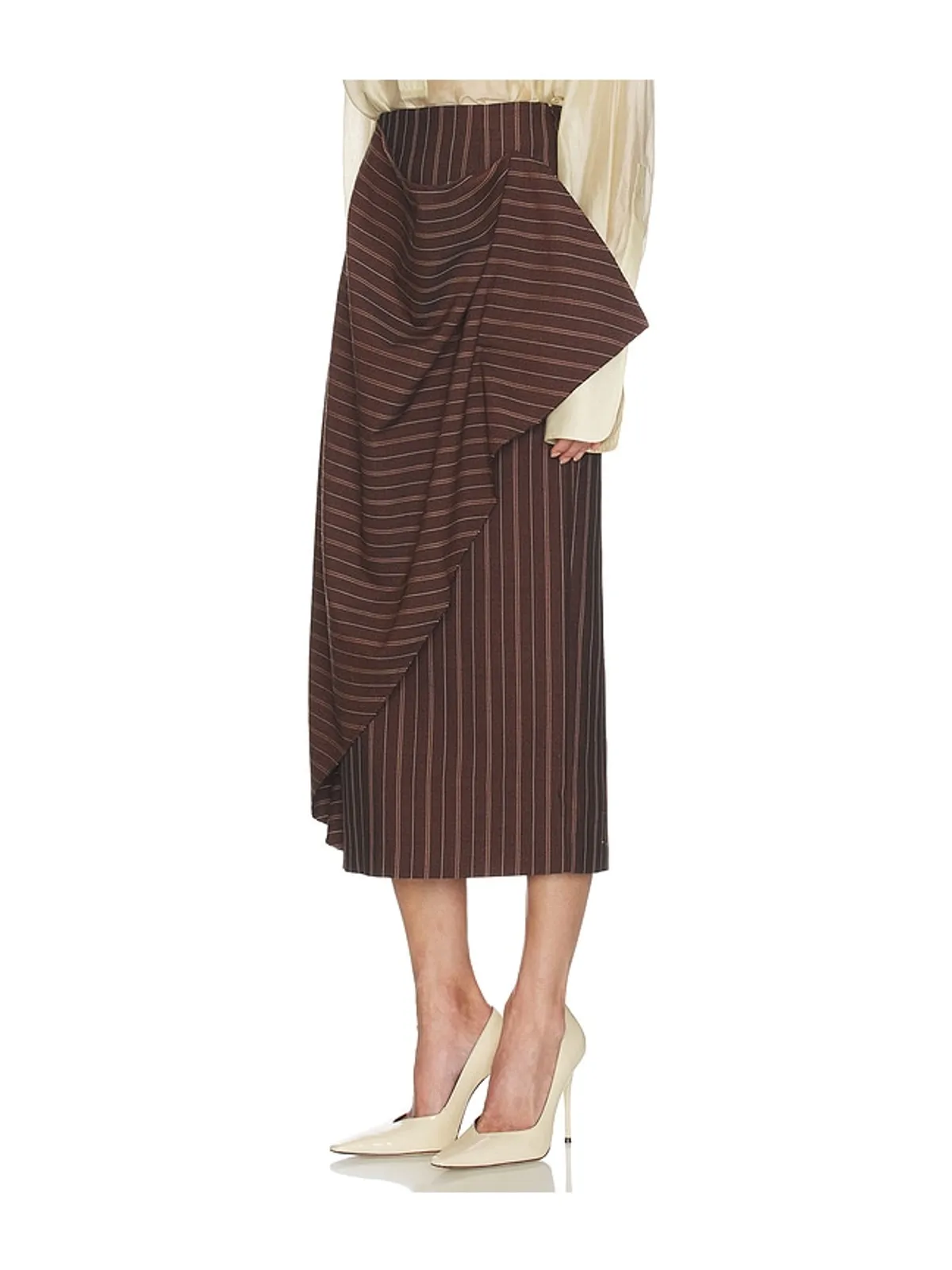 Helsa STRIPE TWILL BLANKET スカート - 画像3