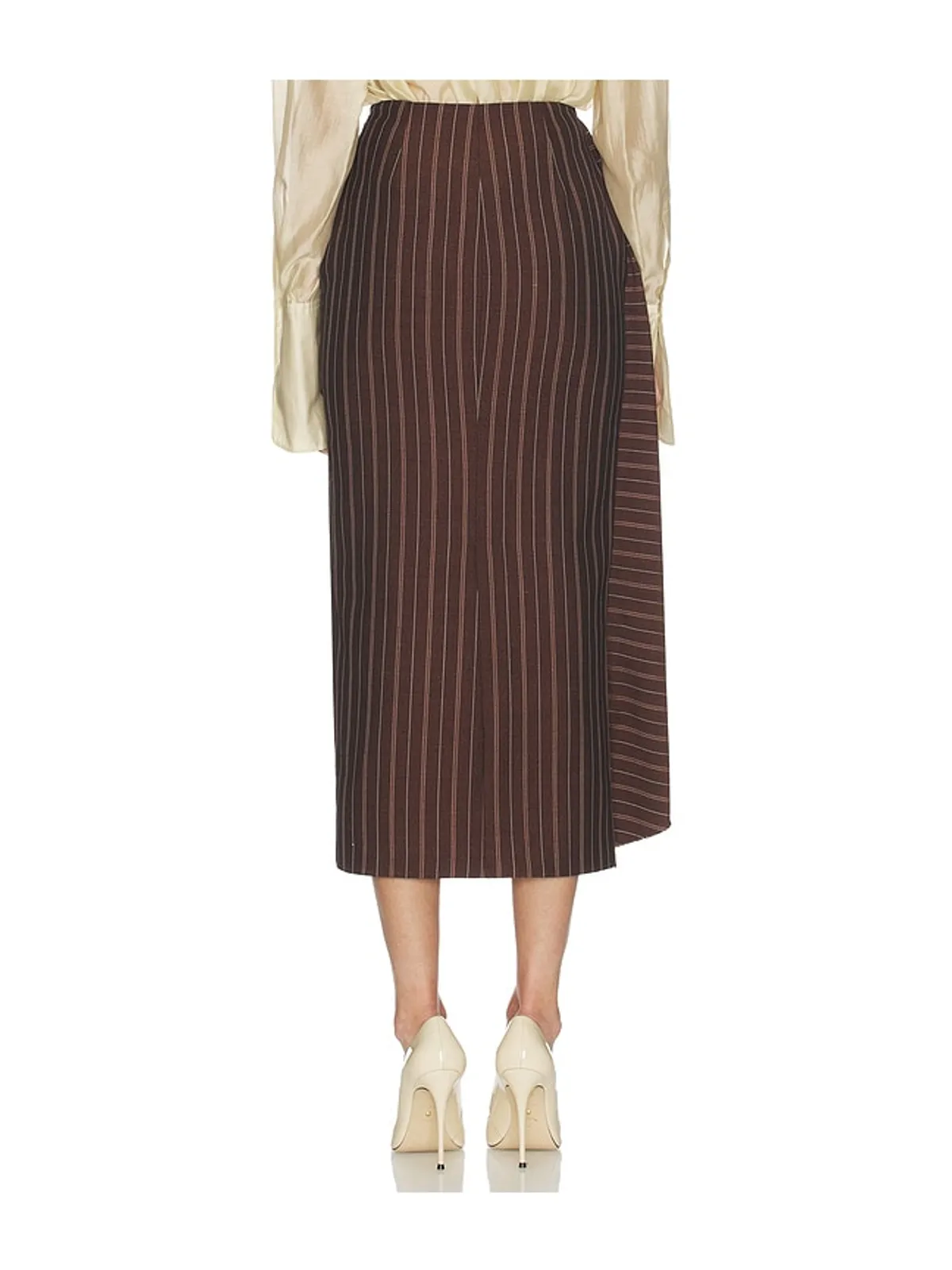 Helsa STRIPE TWILL BLANKET スカート - 画像4