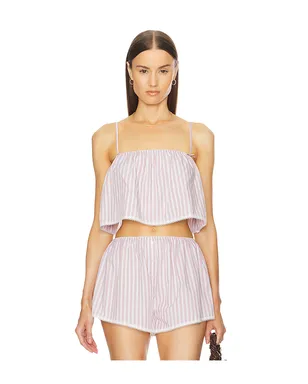 Helsa WIDE STRIPE POPLIN キャミソール - サムネイル1