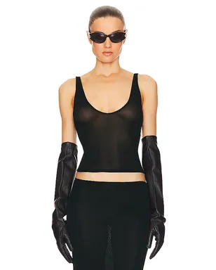 Helsa SHEER KNIT タンクトップ - サムネイル1