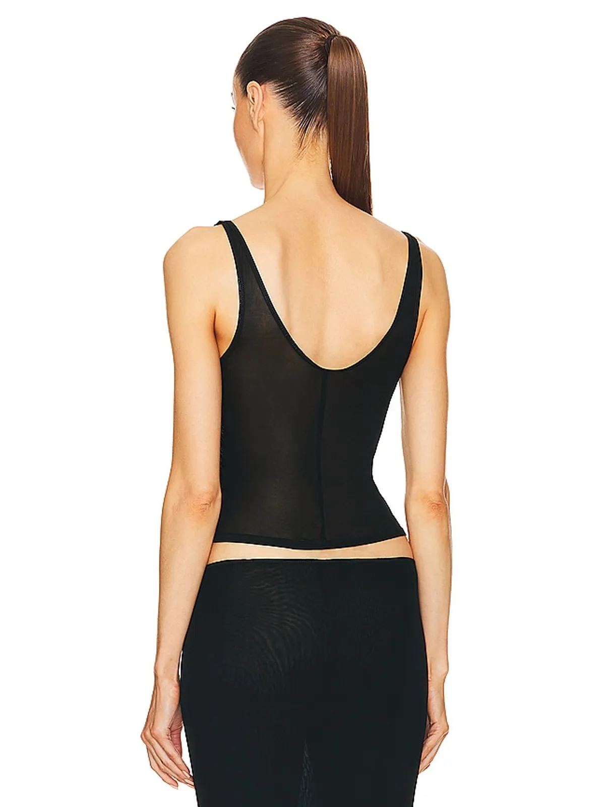 Helsa SHEER KNIT タンクトップ - 画像3
