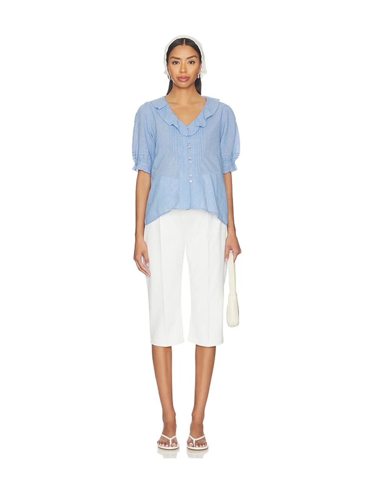 HATCH THE PLAID LOU LOU NURSING BLOUSE 授乳用ブラウストップ - 画像5