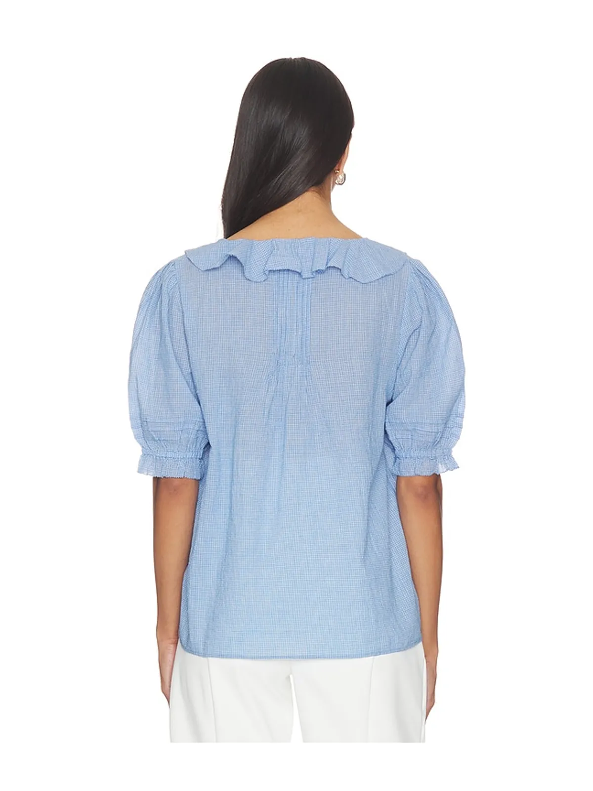 HATCH THE PLAID LOU LOU NURSING BLOUSE 授乳用ブラウストップ - 画像4