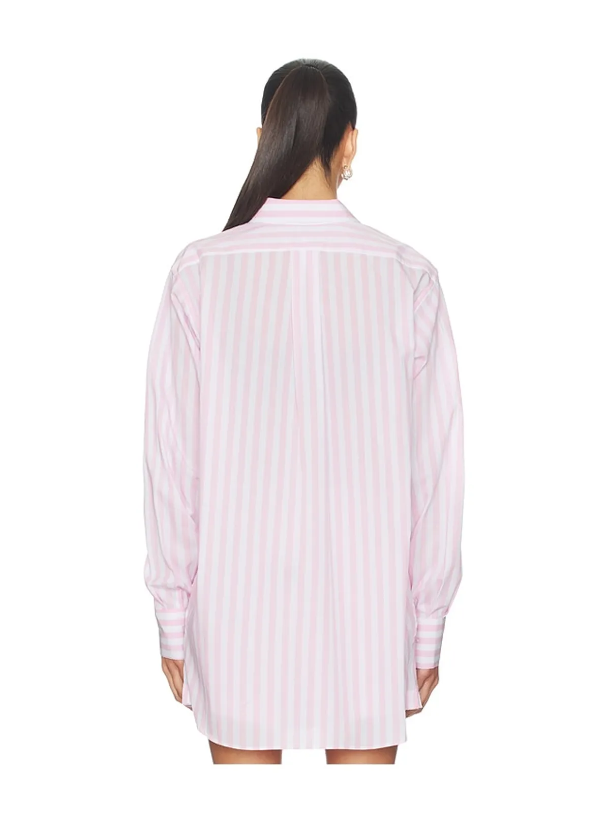 Hunza G CABANA シャツ - Pink,White. - 画像3