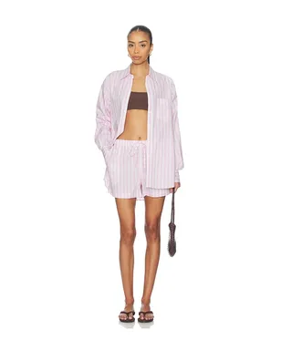 Hunza G CABANA シャツ - Pink,White. - サムネイル4
