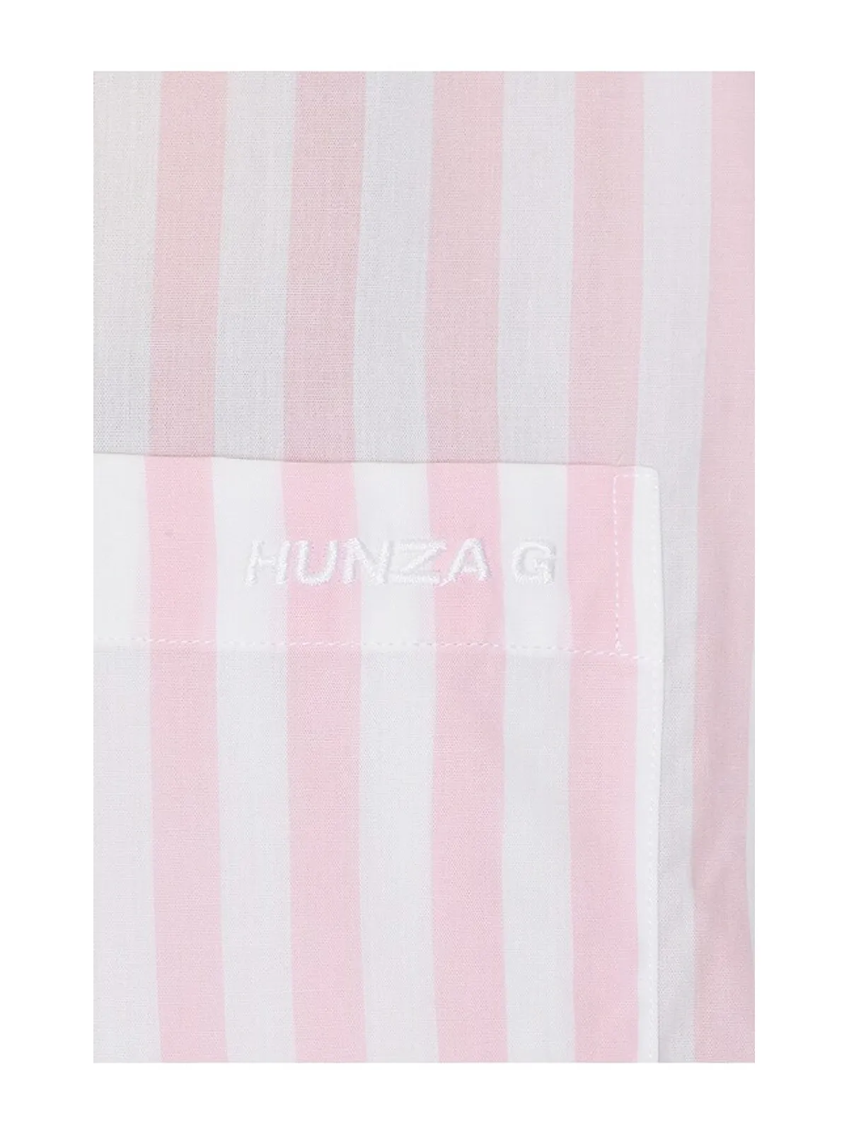 Hunza G CABANA シャツ - Pink,White. - 画像5