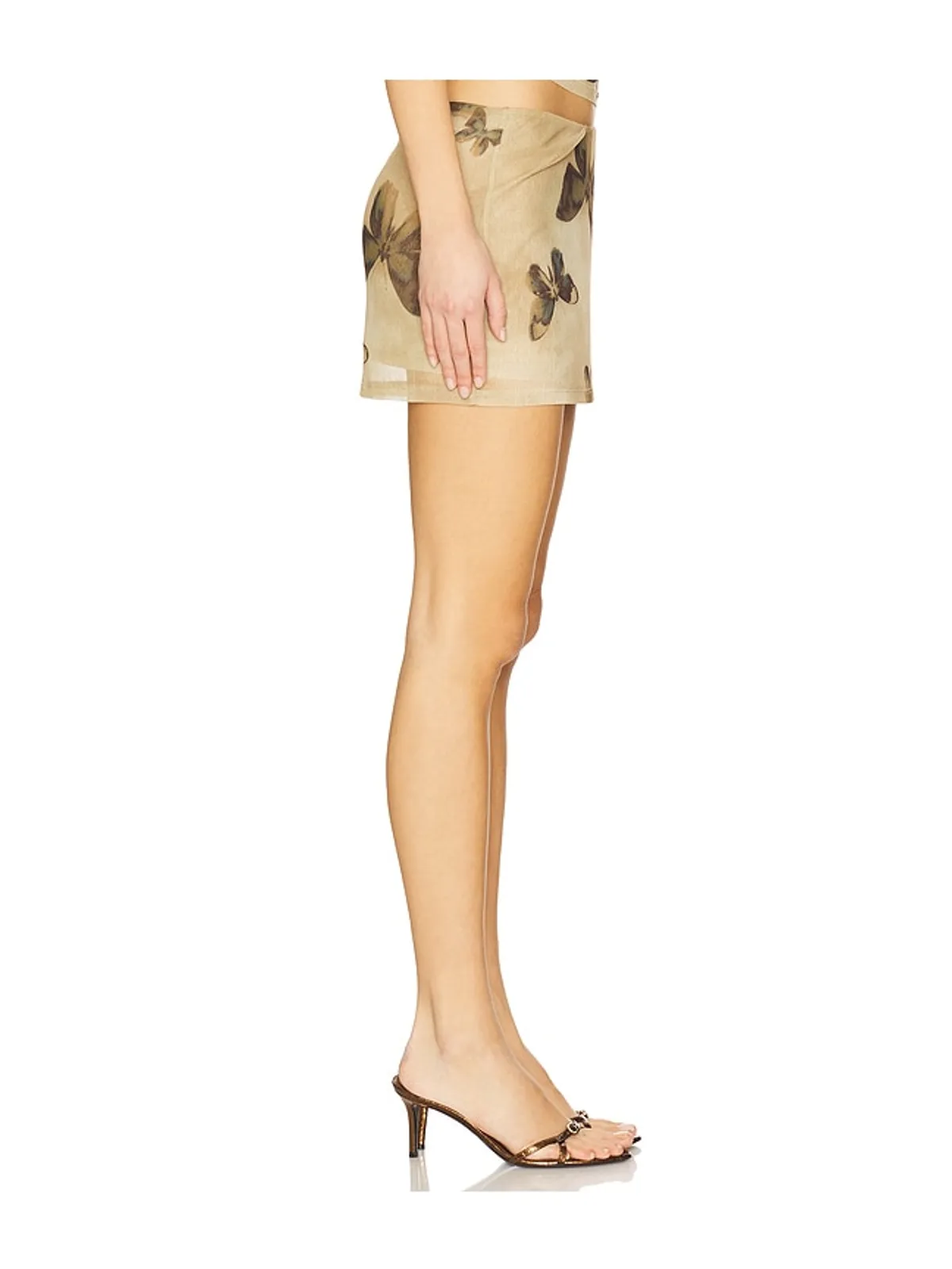 h:ours IMOGEN スカート - Beige,Olive. - 画像3
