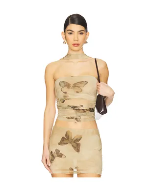 h:ours IMOGEN トップ - Beige,Olive. - サムネイル1