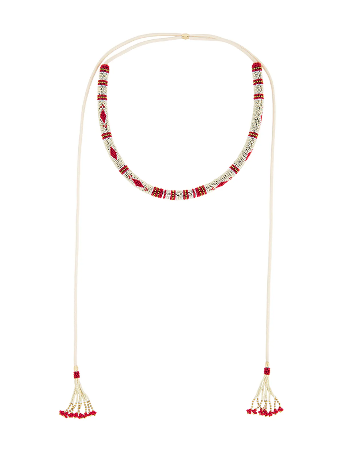 Isabel Marant NINA LONG ネックレス - Cream,Red. - 画像2