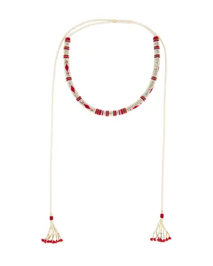 Isabel Marant NINA LONG ネックレス - Cream,Red. - サムネイル2