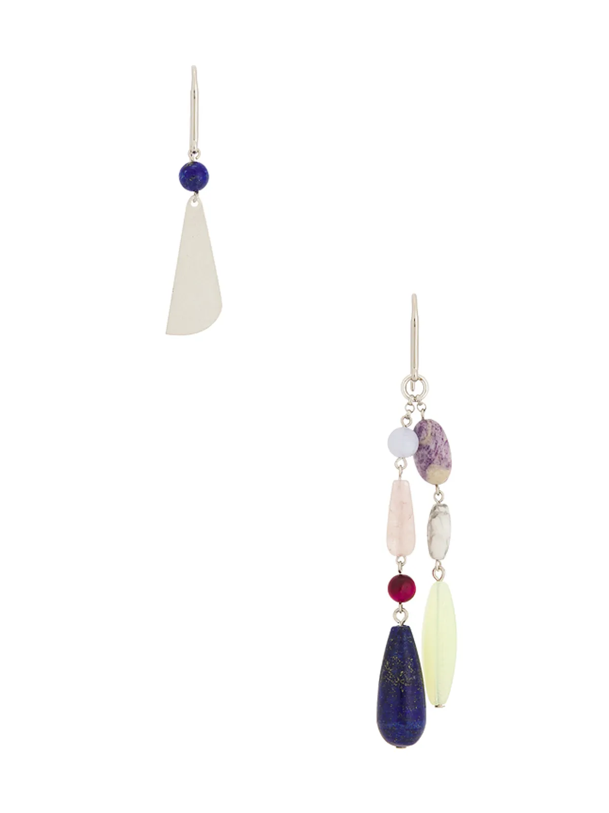 Isabel Marant MAHI ASYMMETRIC イヤリング - Metallic Silver,Blue. - 画像2