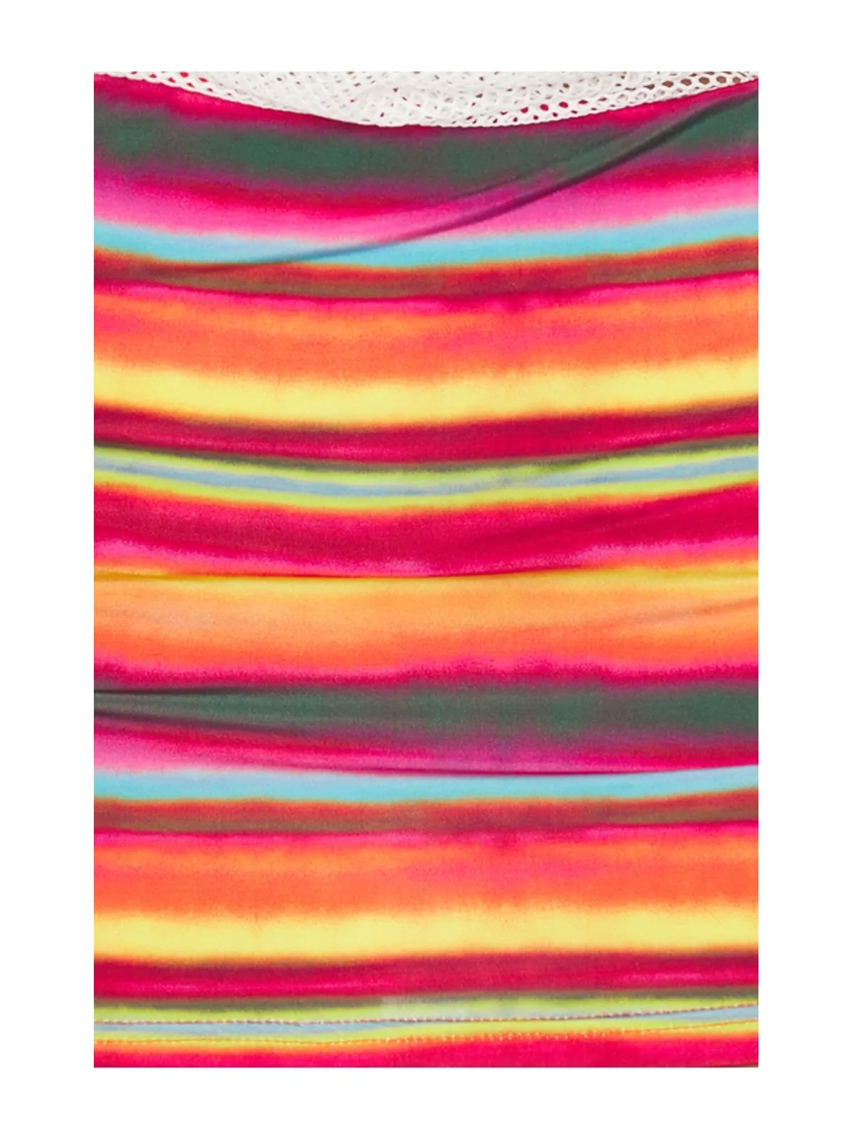 I.AM.GIA NETTED COWL NECK MINI ドレス - White,Fuchsia. - 画像5