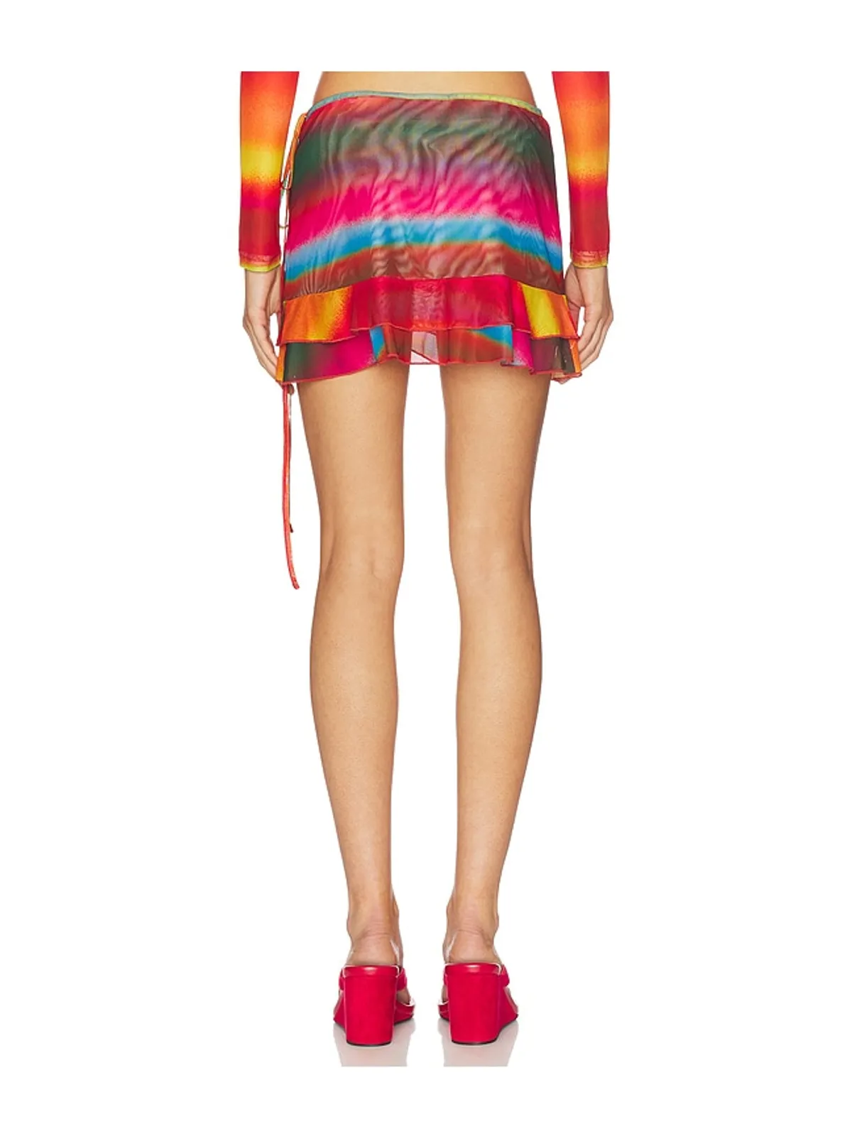 I.AM.GIA MARISKA MINI スカート - Orange,Fuschia. - 画像4
