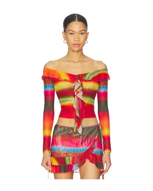 I.AM.GIA MARISKA トップ - Orange,Fuschia. - サムネイル1