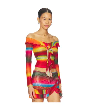 I.AM.GIA MARISKA トップ - Orange,Fuschia. - サムネイル2