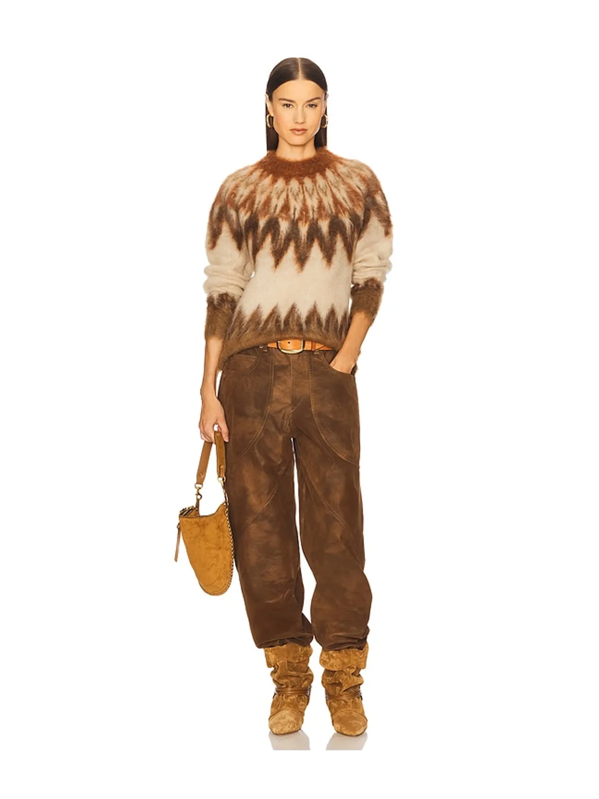 Isabel Marant Etoile NATANIA セーター - Brown,Cream. - 画像4