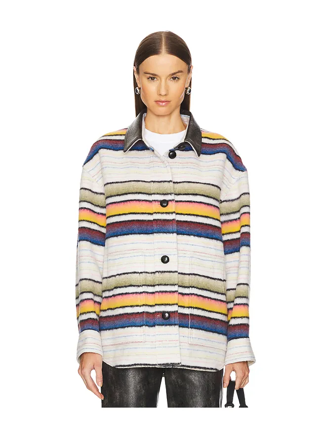 Isabel Marant Etoile Isabel Marant Etoile DAYVI ジャケット - Ivory,Orange.の商品画像