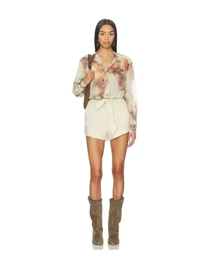 Isabel Marant Etoile MEXIKA トップ - Beige,Burgundy. - サムネイル4
